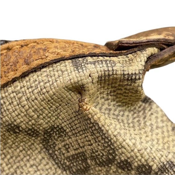 🤩NEW ITEM 🚨💰LUX GUCCI PLUS PVC SHERRY TAN LINE LARGE BAG - Picture 8 of 16